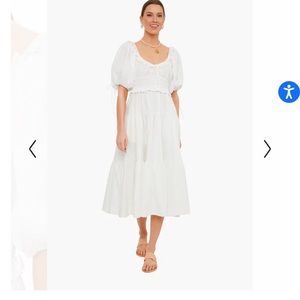 En Saison white dress size small